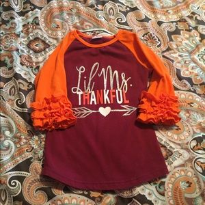 Little girl boutique shirt. Size 4/5. Smoke free
